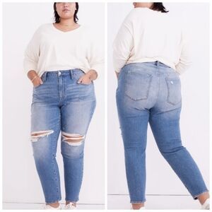 Madewell The Plus Curvy Perfect Vintage in Denman Wash: Ripped Edition Size 28W